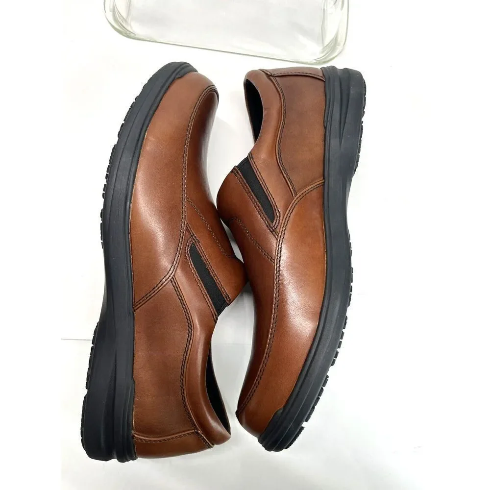 ABEO Mens Brown Shoes Size 12 M‎ SMARTsystem Smart 3860 Slip-on Cognac